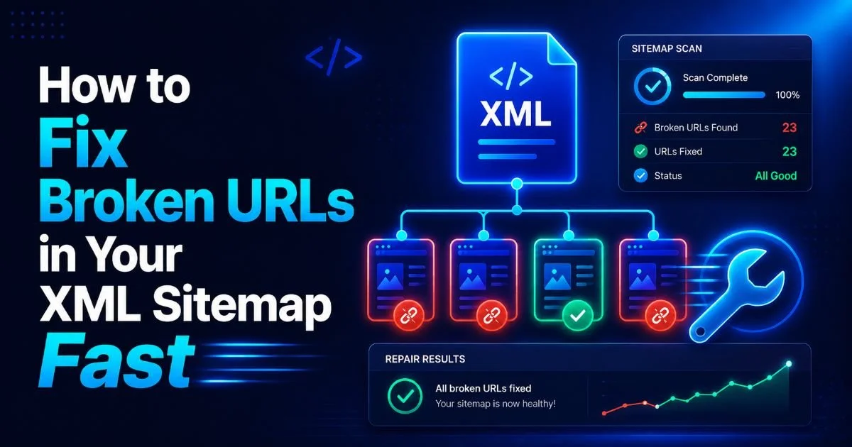 How to Fix Broken URLs in Your XML Sitemap Fast